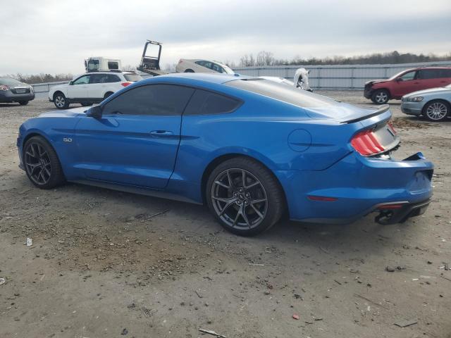 FORD MUSTANG GT 2019 blue  gas 1FA6P8CF1K5111771 photo #3