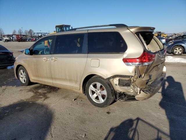 TOYOTA SIENNA LE 2013 gold sports v gas 5TDKK3DC6DS357632 photo #3