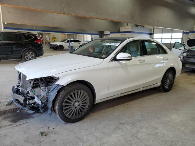 MERCEDES-BENZ C 300 4MAT 2015 white  gas 55SWF4KB7FU008894 photo #1