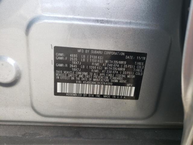 2019 SUBARU OUTBACK 2. - 4S4BSANC2K3264099