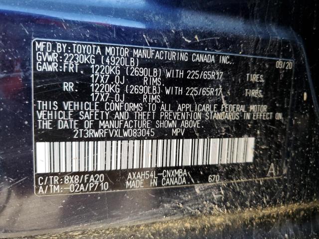 2020 TOYOTA RAV4 XLE - 2T3RWRFVXLW083045