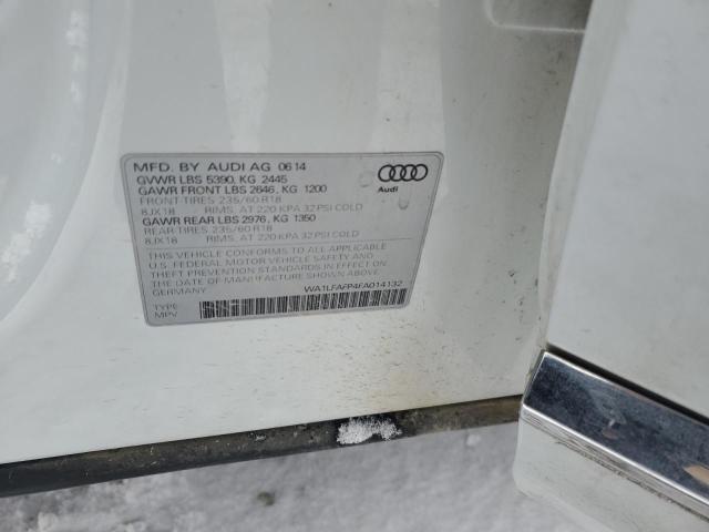 2015 AUDI Q5 PREMIUM - WA1LFAFP4FA014132