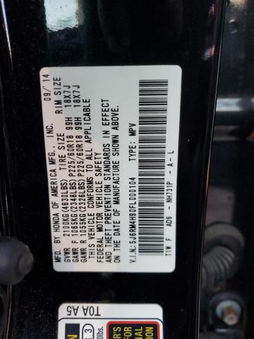 2015 HONDA CR-V TOURI - 5J6RM4H90FL000104