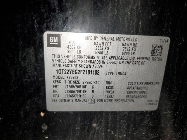 2015 GMC SIERRA K25 - 1GT22YEG2FZ101102