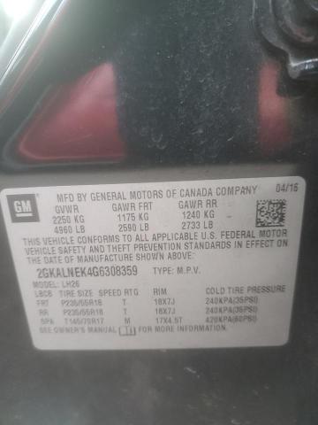 2016 GMC TERRAIN SL - 2GKALNEK4G6308359