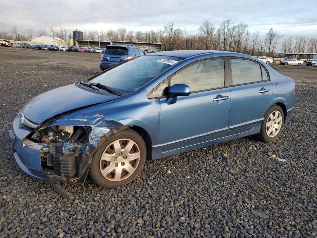 HONDA CIVIC LX 2006 blue sedan 4d gas 1HGFA15576L049853 photo #1