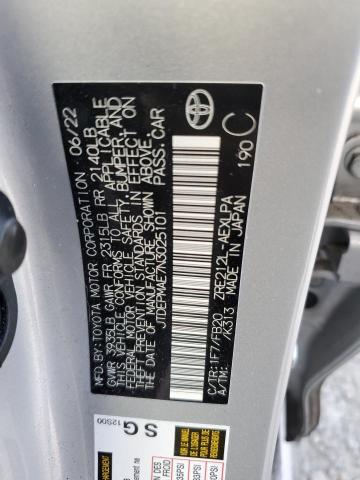 2022 TOYOTA COROLLA LE - JTDEPMAE7N3025101