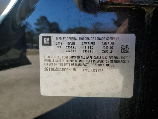 2018 CHEVROLET IMPALA LT - 2G1105S34J9118576