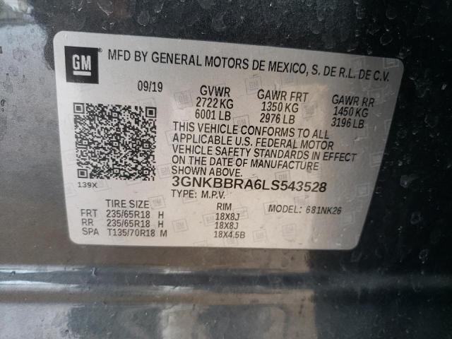 2020 CHEVROLET BLAZER 1LT - 3GNKBBRA6LS543528