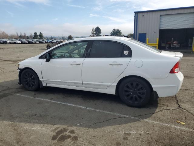 HONDA CIVIC EXL 2009 white  gas 2HGFA16949H338546 photo #3