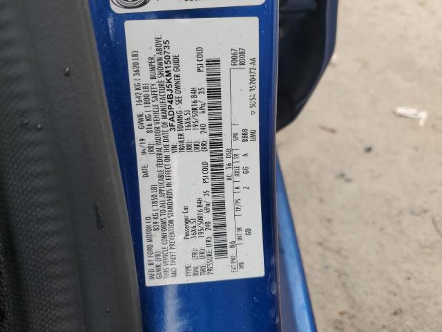 2019 FORD FIESTA SE - 3FADP4BJ5KM150735
