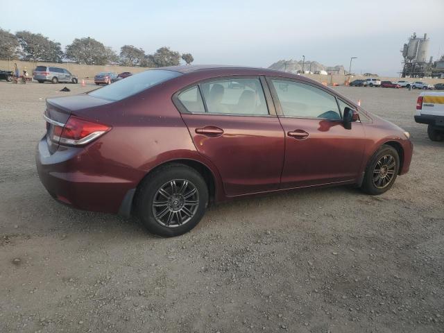 HONDA CIVIC LX 2014 maroon  gas 2HGFB2F54EH504980 photo #4