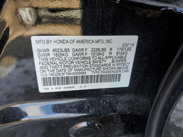 2019 ACURA ILX PREMIU - 19UDE2F79KA006669