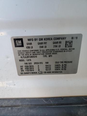 2020 CHEVROLET TRAX 1LT - KL7CJLSB7LB025316