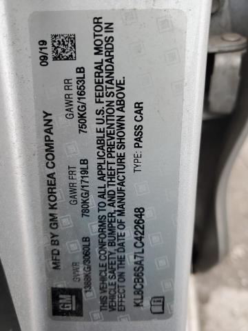 2020 CHEVROLET SPARK LS KL8CB6SA7LC422648