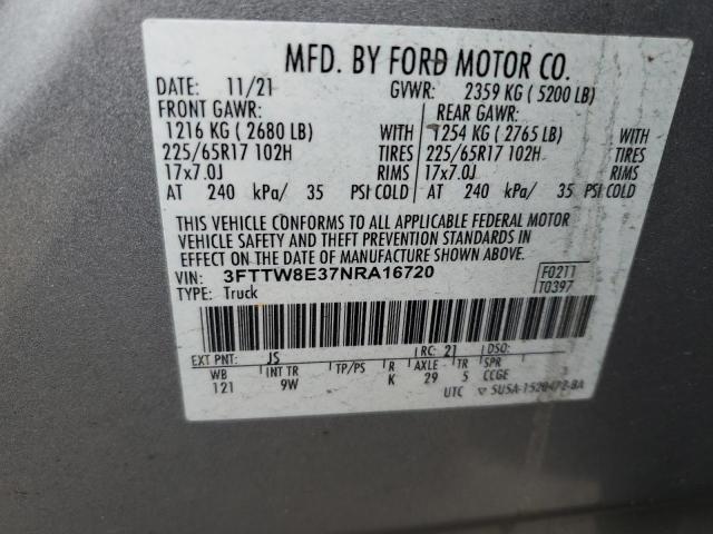 2022 FORD MAVERICK X - 3FTTW8E37NRA16720