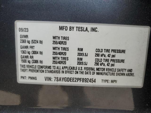 2023 TESLA MODEL Y 7SAYGDEE2PF892454