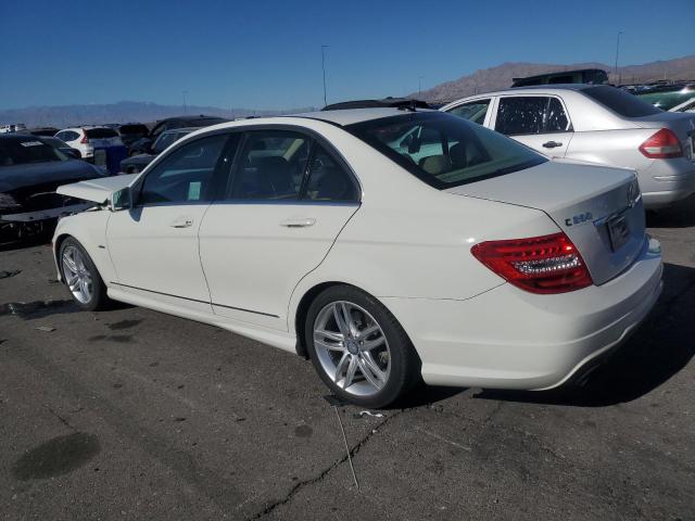 MERCEDES-BENZ C 250 2012 white sedan 4d gas WDDGF4HB1CA720258 photo #3