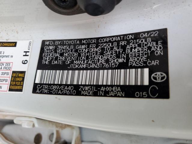 2022 TOYOTA PRIUS - JTDKAMFU4N3176157