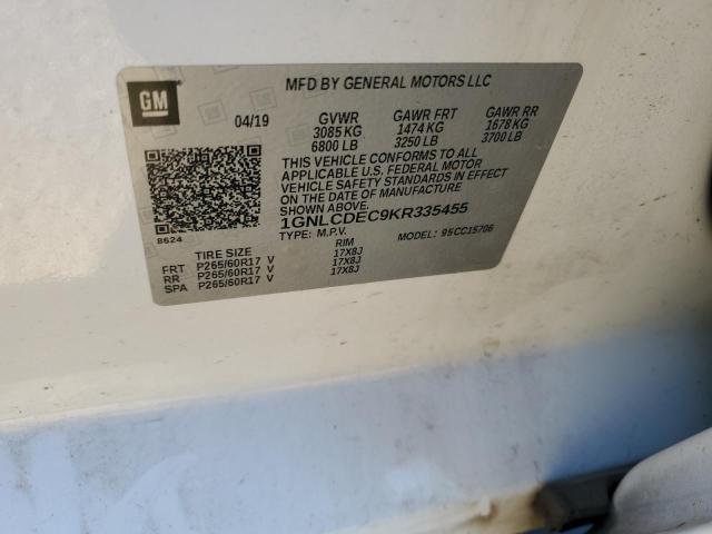 2019 CHEVROLET TAHOE POLI - 1GNLCDEC9KR335455