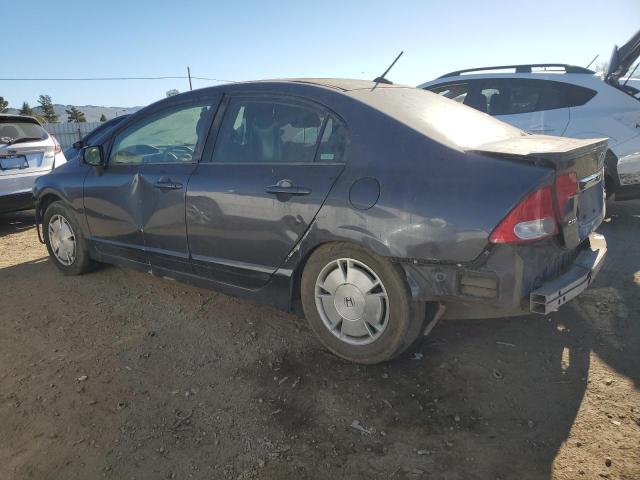 HONDA CIVIC HYBR 2009 gray  hybrid engine JHMFA36299S000581 photo #3