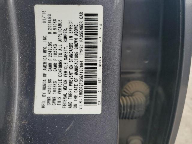 2016 HONDA ACCORD LX - 1HGCR2F35GA107664
