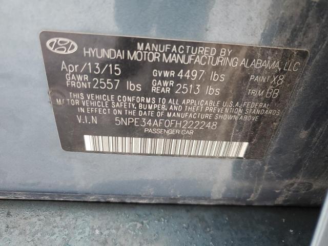 2015 HYUNDAI SONATA SPO 5NPE34AF0FH222248