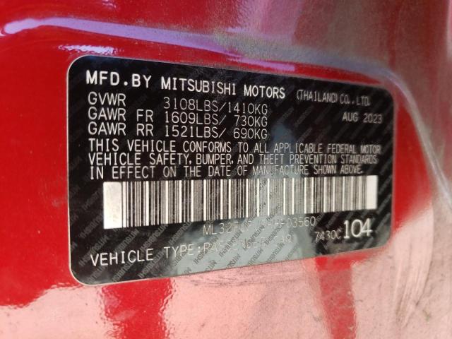 2024 MITSUBISHI MIRAGE G4 ML32FUFJ5RHF03560