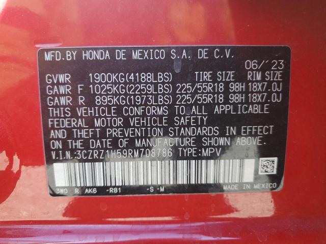 2024 HONDA HR-V SPORT - 3CZRZ1H59RM708786