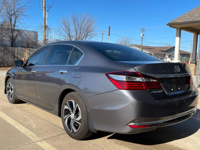 HONDA ACCORD LX 2017 gray sedan 4d gas 1HGCR2F33HA210521 photo #4