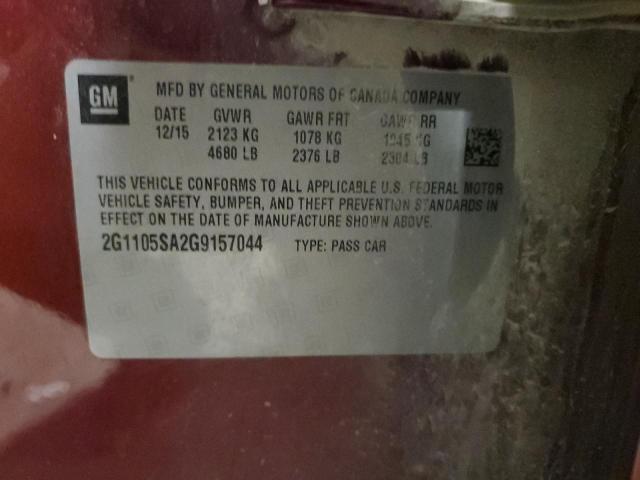 2016 CHEVROLET IMPALA LT 2G1105SA2G9157044