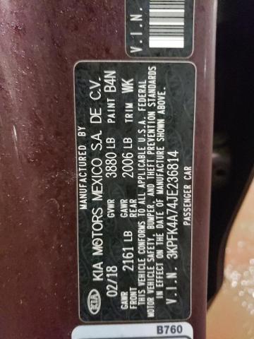 2018 KIA FORTE LX - 3KPFK4A74JE236814