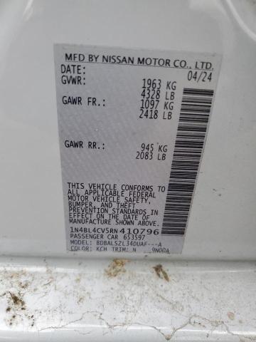 2024 NISSAN ALTIMA SR - 1N4BL4CV5RN410796