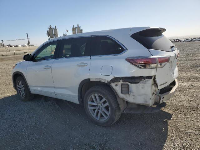 TOYOTA HIGHLANDER 2015 white  gas 5TDZARFH6FS013296 photo #3