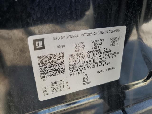 2020 CHEVROLET EQUINOX PR 2GNAXNEVXL6282538