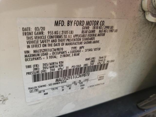 2020 FORD ECOSPORT S - MAJ3S2FE1LC369870