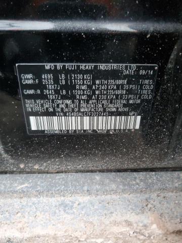 2015 SUBARU OUTBACK 4S4BSALC7F3227445