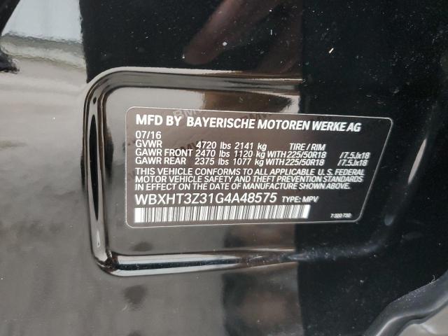 2016 BMW X1 XDRIVE2 - WBXHT3Z31G4A48575