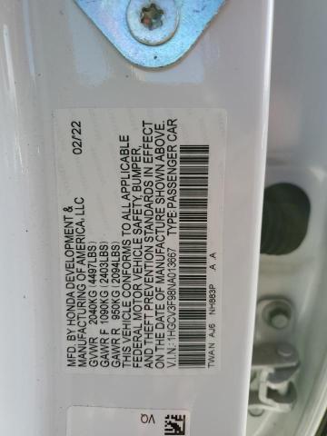 2022 HONDA ACCORD TOU - 1HGCV3F98NA013667