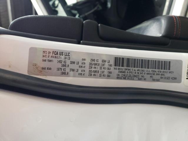 2020 JEEP GRAND CHER - 1C4RJFLG5LC204215