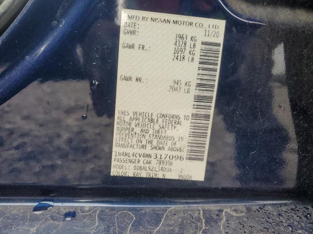 2021 NISSAN ALTIMA SR - 1N4BL4CV4MN317096