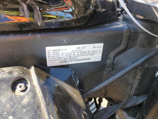 2017 YAMAHA YZFR6 C JYARJ28YXHA000549
