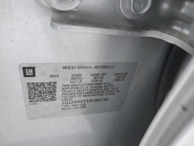 2018 CHEVROLET MALIBU LT - 1G1ZD5ST3JF261730