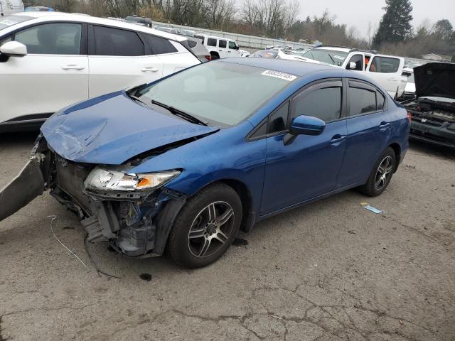 HONDA CIVIC LX 2015 blue  gas 2HGFB2F55FH517626 photo #1