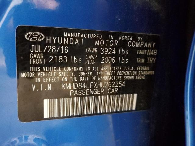 2017 HYUNDAI ELANTRA SE - KMHD84LFXHU262254