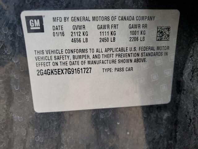 2016 BUICK REGAL 2G4GK5EX7G9161727