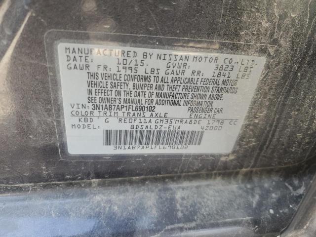 2015 NISSAN SENTRA S - 3N1AB7AP1FL690102