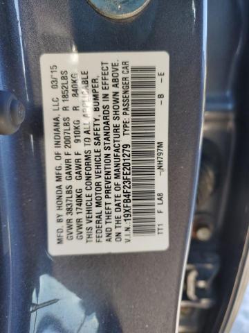 2015 HONDA CIVIC HYBR 19XFB4F23FE201279