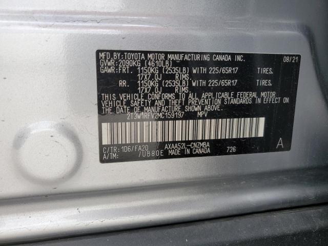 2021 TOYOTA RAV4 XLE - 2T3W1RFV2MC159197