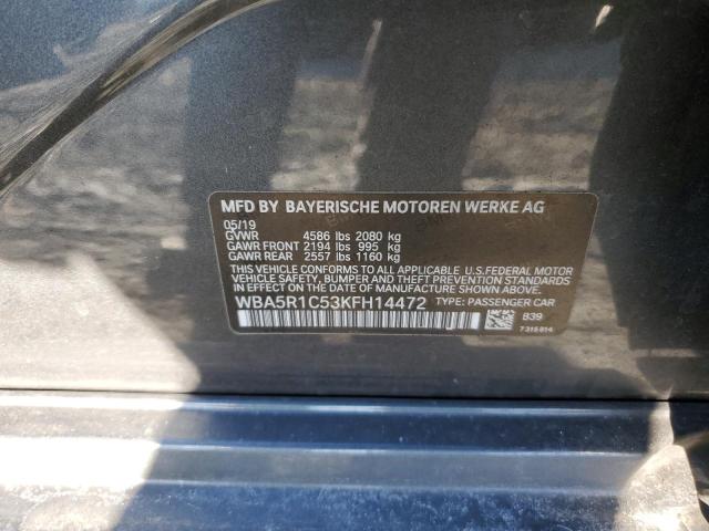 2019 BMW 330I - WBA5R1C53KFH14472
